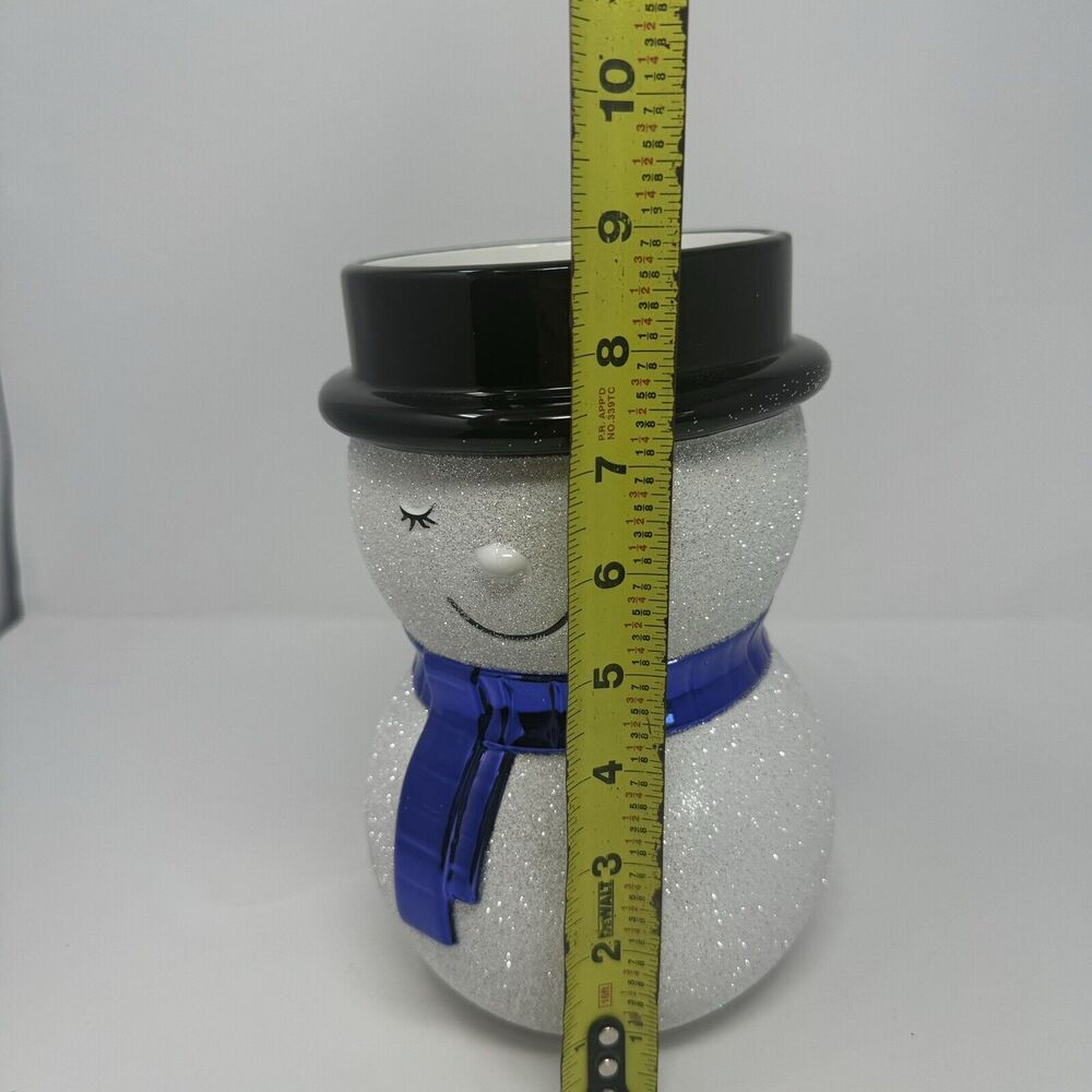 New GLITTER SNOWMAN 3-WICK CANDLE HOLDER Bath & Body Works Christmas - Picture 6 of 6